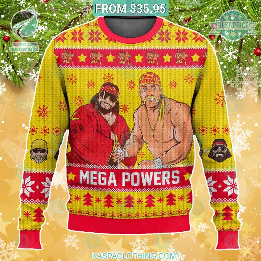 Hogan Macho Man Mega Powers Sweater Bless this holy soul, looking so cute