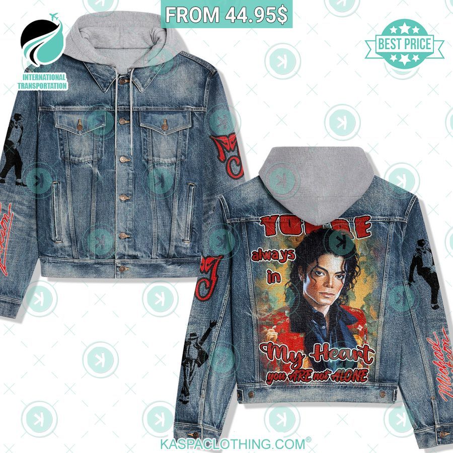 Michael Jackson Hooded Denim Jacket Good click