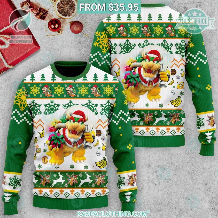 Super Mario Bowser Christmas Sweater This picture is worth a thousand words.