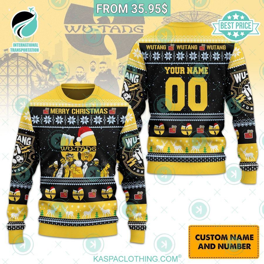 wu tang clan christmas sweater 1