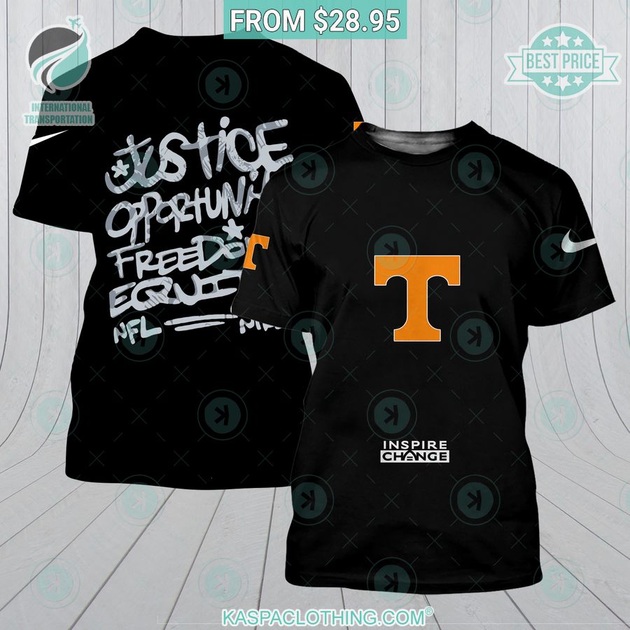 BEST Justice Inspire Change Tennessee Volunteers Shirt Royal Pic of yours