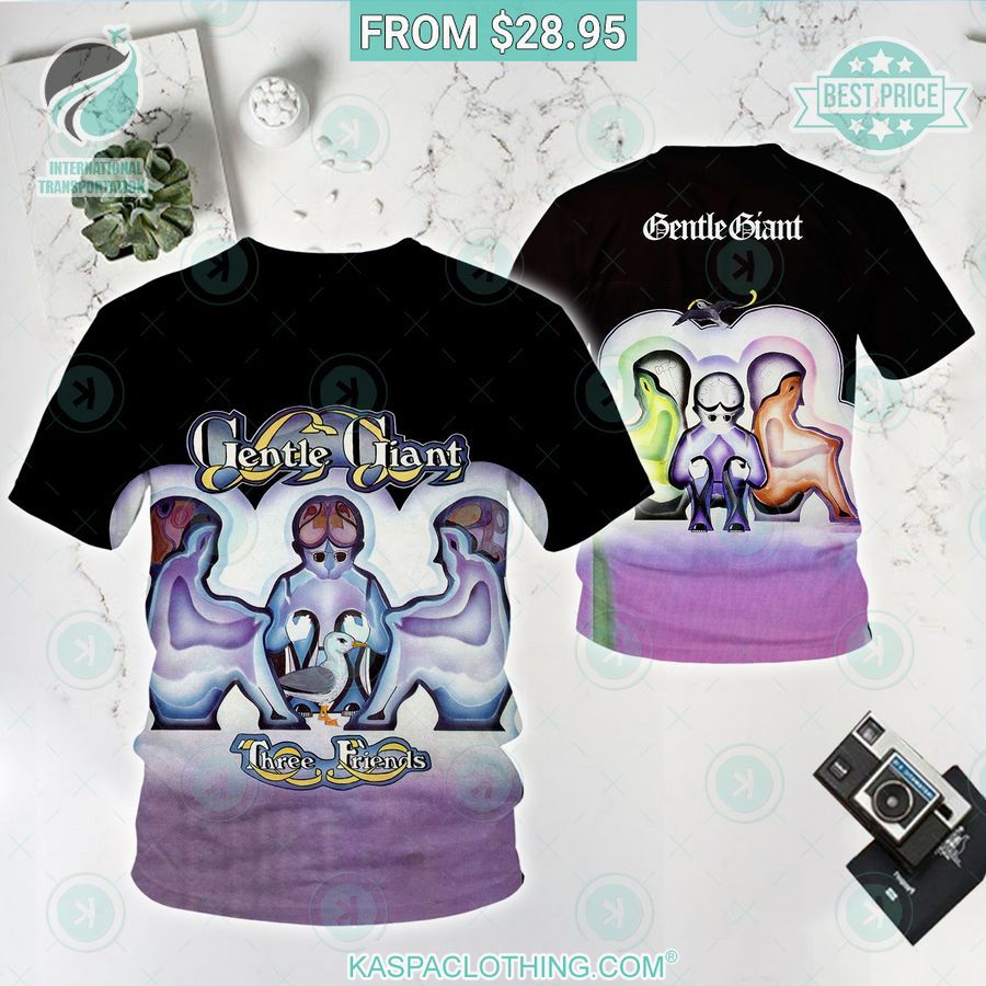 Gentle Giant Three Friends Album Shirt This place looks exotic.