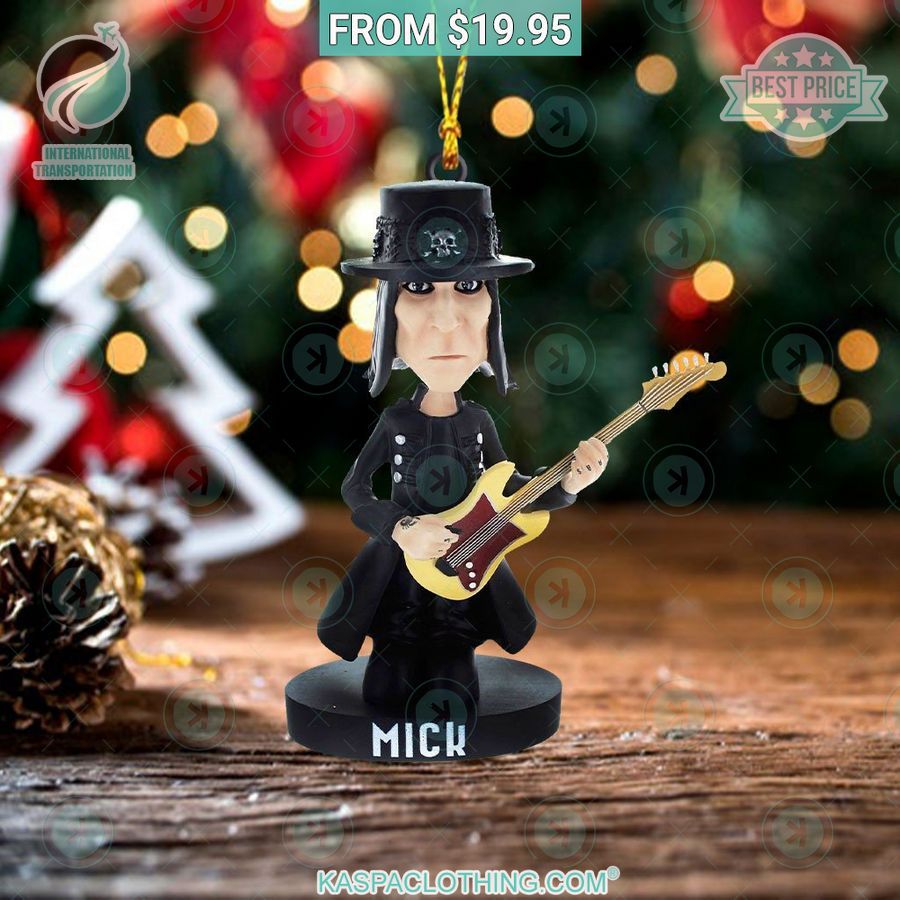 Mick Mars Motley Crue Christmas Ornament You look different and cute