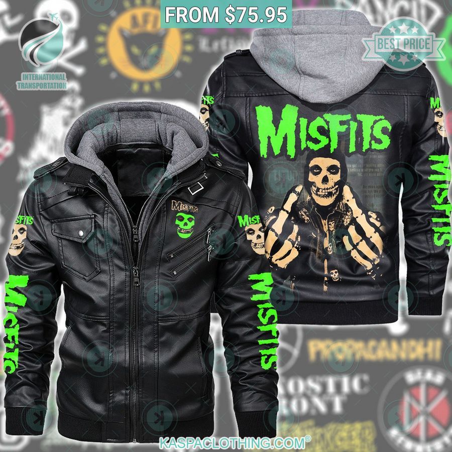 Misfits Band Leather Jacket Amazing Pic