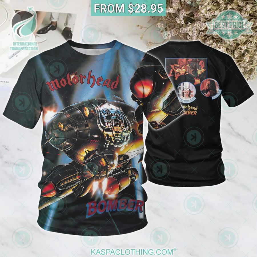 Motörhead Bomber Album Shirt You look so healthy and fit
