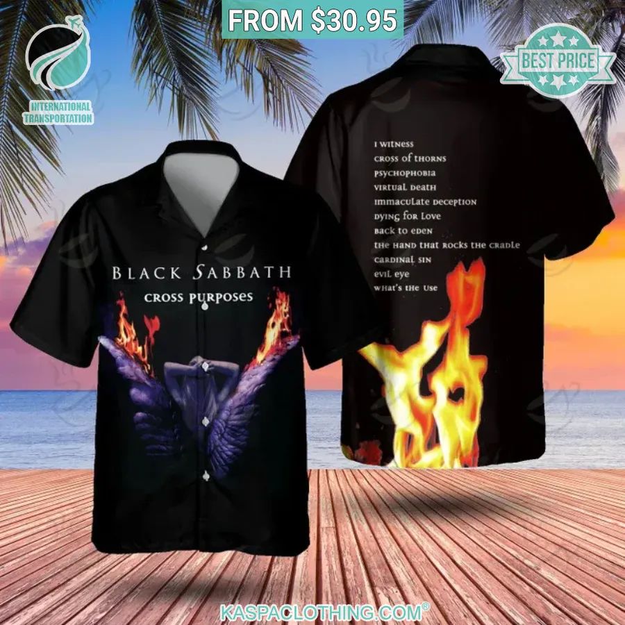 Black Sabbath Cross Purposes Album Hawaiian Shirt You look cheerful dear