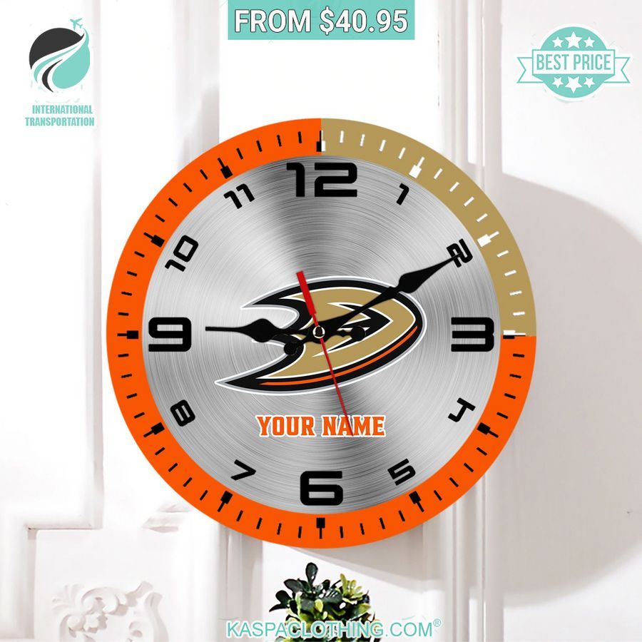 Personalized Anaheim Ducks Wall Clock It is more than cute